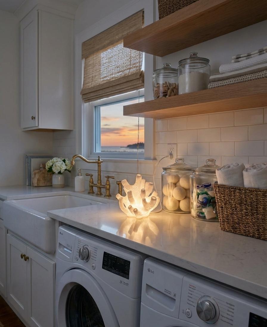 Coral Lamp | Coastal Table Lamp | Beach House Decor | Ocean Night Light | Reef Lamp | 3D Printed Lamp | Nautical Decor | Sea Decor Gift