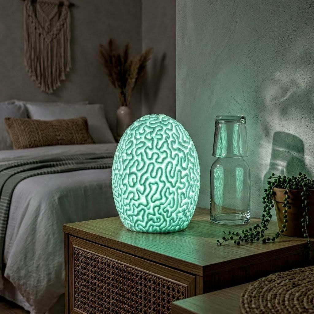 Brain Coral Lamp by Ocean Home Studio, photo 5