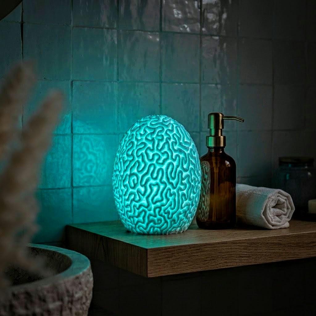 Brain Coral Lamp by Ocean Home Studio, photo 6