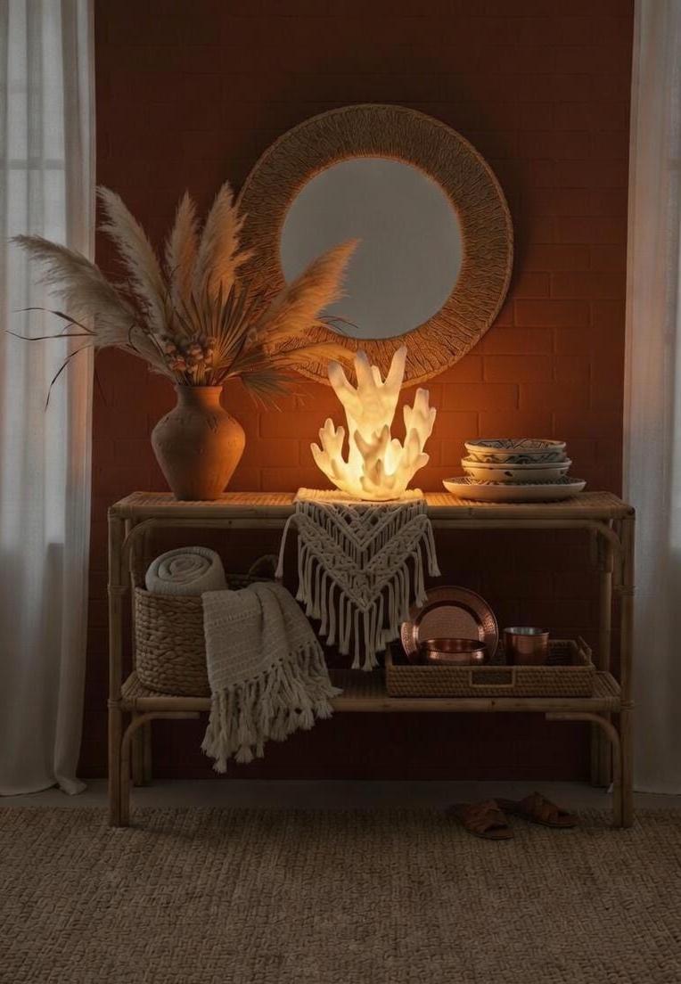 Boho Coral Lamp by Ocean Home Studio, photo 3