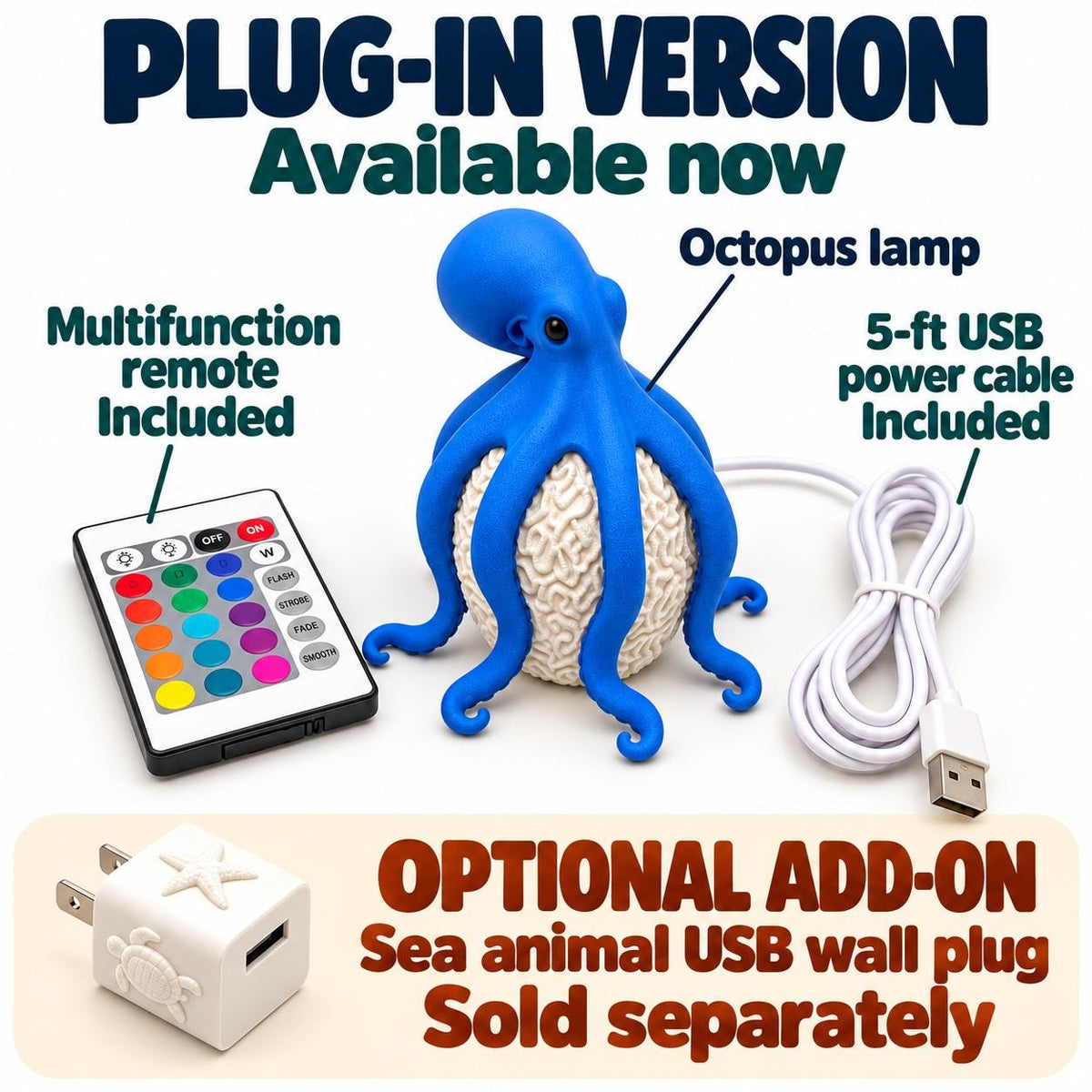 Octopus Lamp by Ocean Home Studio, photo 8