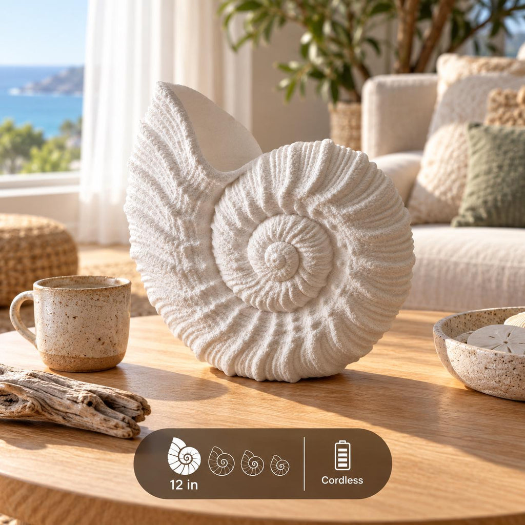 Nautilus Shell Lamp by Ocean Home Studio, photo 2